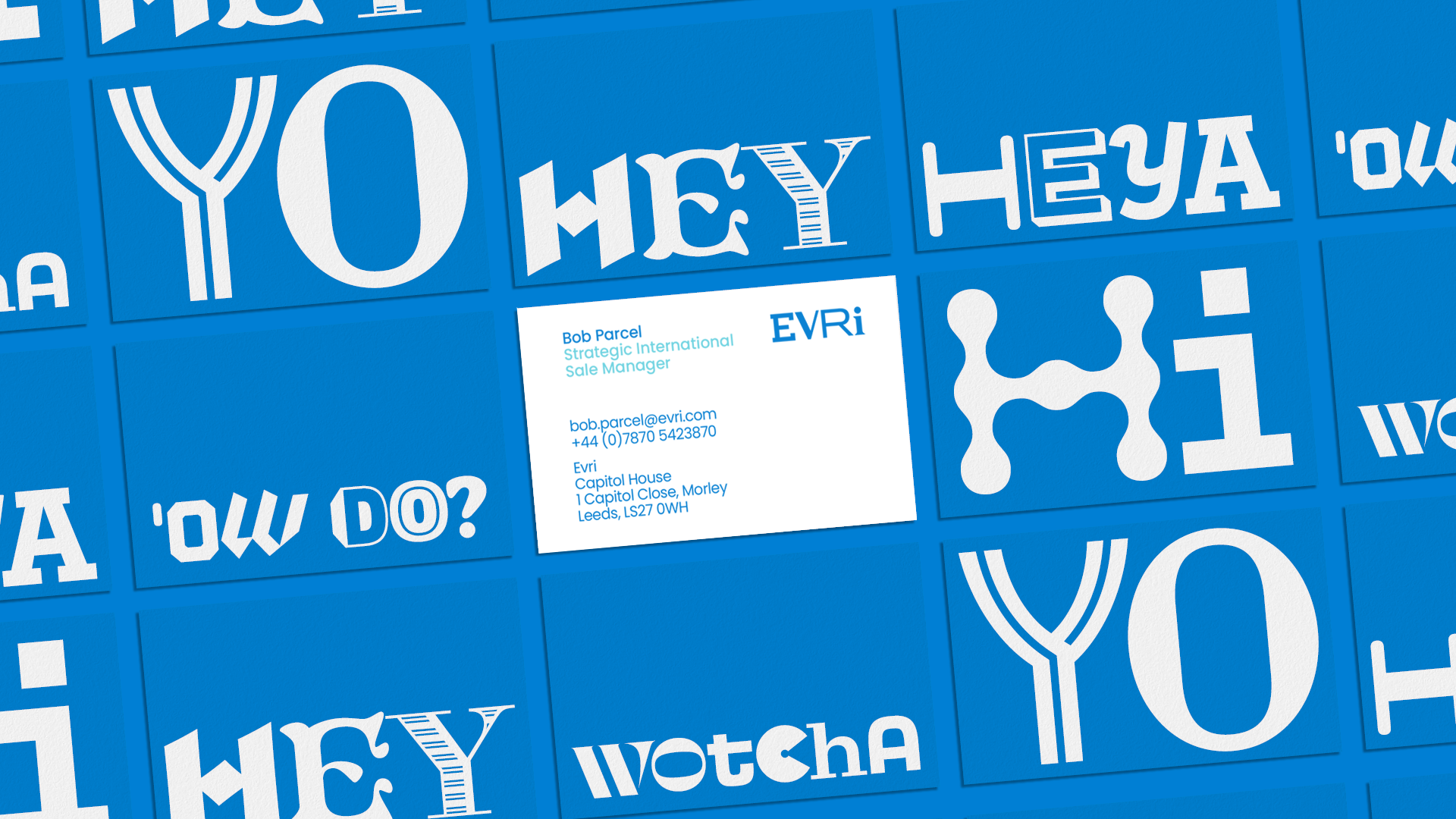 Evri typography in use