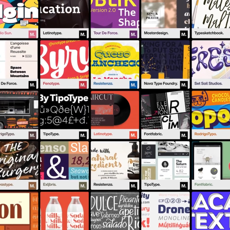 Monotype Connect for Agencies interface