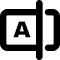 Icon showing a text editor.