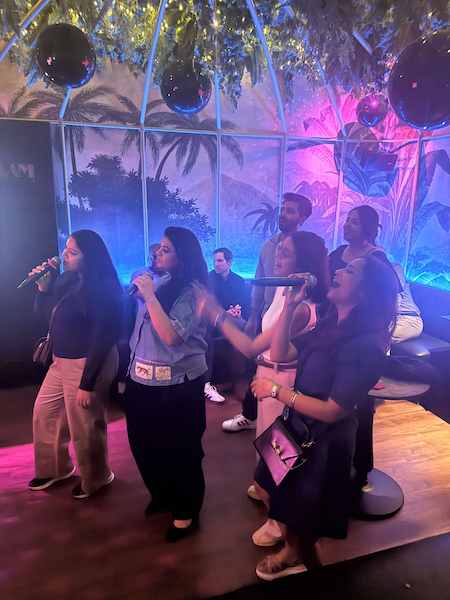 Karaoke fun for the lawyers at the 2026 Paris legal summit