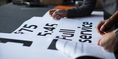 Tipografia com coração para a Southwest Airlines.