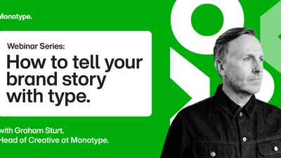 Promotional graphic for Monotype’s on-demand webinar featuring PDG content.
