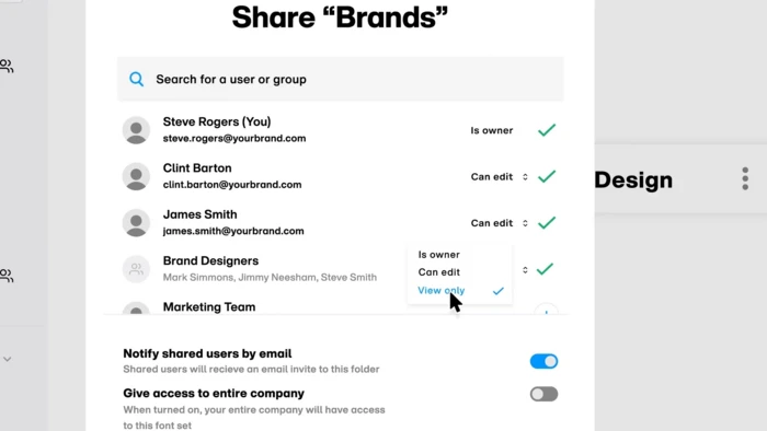 Secure, controlled font management