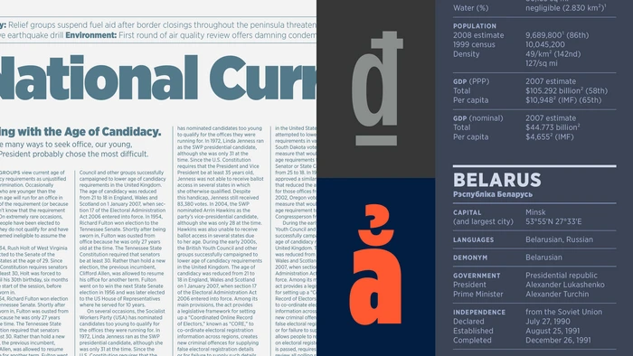 Gotham Variable font specimen with multiple weights and multilingual characters.