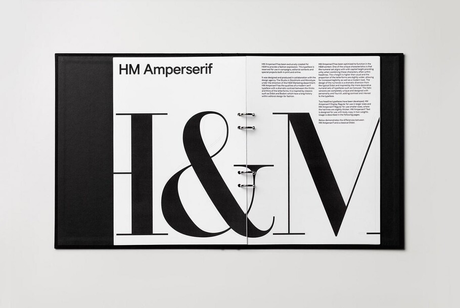 Directrices tipográficas de H&M