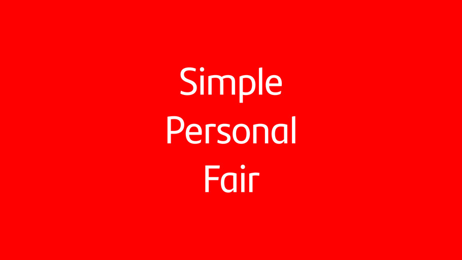 The words simply, personal, and fair are shown in Santander's font