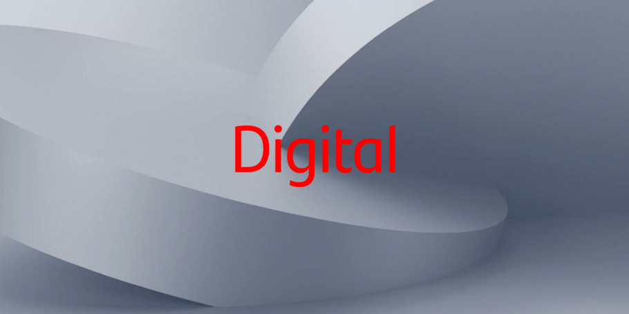 Se muestra la palabra «digital» en la fuente de Santander