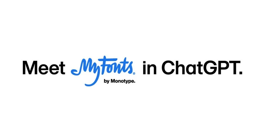 Text reading "Meet MyFonts in ChatGPT."